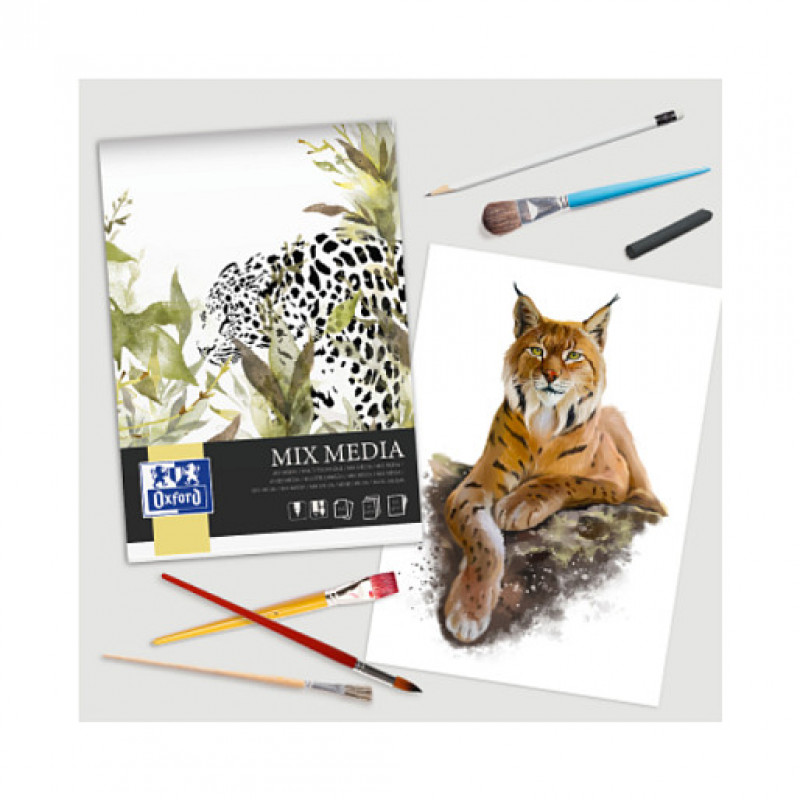 OXFORD Μπλοκ ζωγραφικής Mixed Media DIN A3, 25 φύλλα