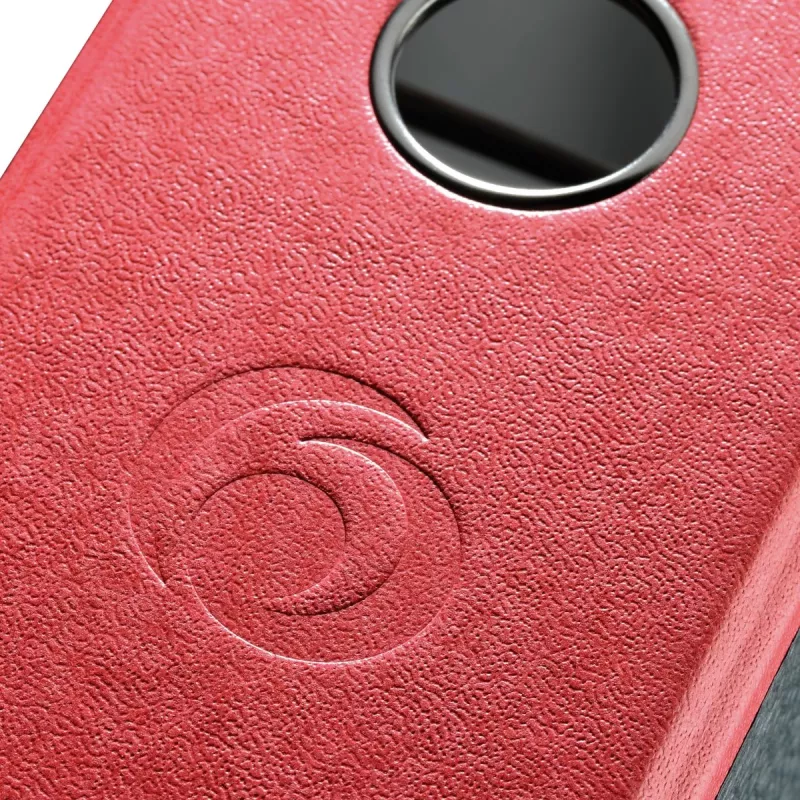 herlitz Αρχειοθήκη πλάτος ράχης 8 cm DIN A4 χαρτόνι κόκκινο μαρμαρωμένο