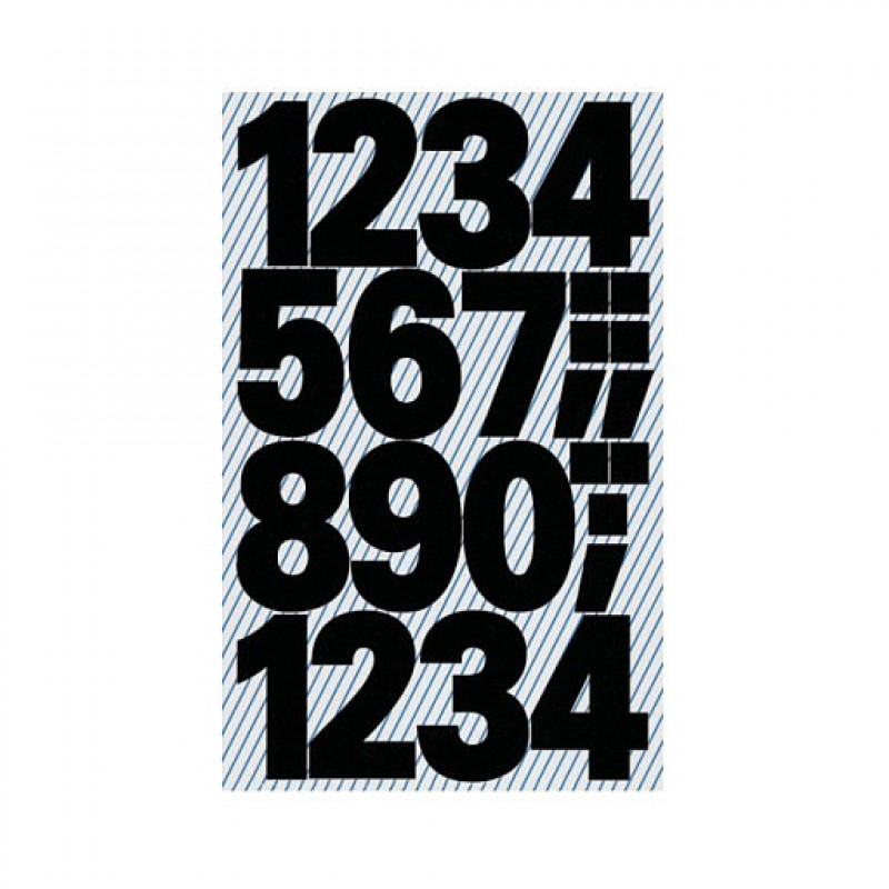 AVERY Zweckform Αυτοκόλλητα αριθμών 3785 Αριθμοί, μαύρα, 25,0 mm, 48 ετικέτες