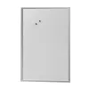 herlitz Μαγνητικός πίνακας 60 x 80 cm, λευκός βερνικωμένος χάλυβας, πλαίσιο από ασημί ξύλο