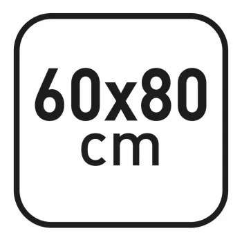 herlitz Μαγνητικός πίνακας 60 x 80 cm, λευκός βερνικωμένος χάλυβας, πλαίσιο από ασημί ξύλο