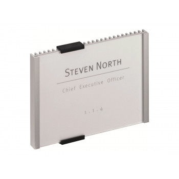 Durable INFO SIGN Πινακίδα πόρτας, 210 x 148,5 mm, μεταλλικό ασημί (480523)
