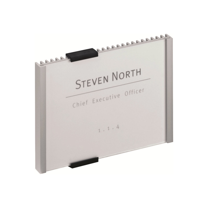 Durable INFO SIGN Πινακίδα πόρτας, 210 x 148,5 mm, μεταλλικό ασημί (480523)