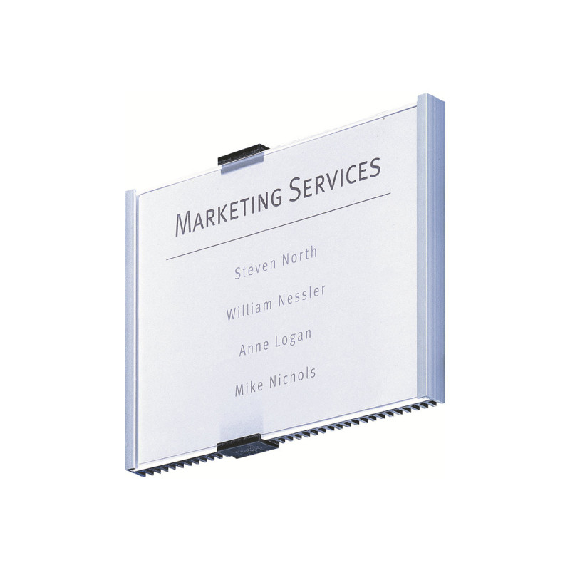 Durable INFO SIGN Πινακίδα πόρτας, 210 x 148,5 mm, μεταλλικό ασημί (480523)
