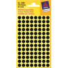 Avery Zweckform Markierungspunkte 3009, μαύρα, Ø 8 mm, 416 τεμ.