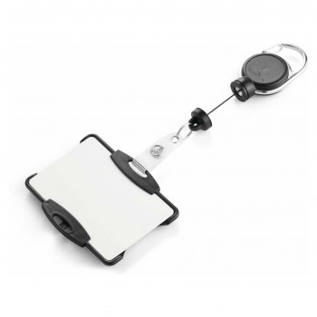 DURABLE θήκη ταυτότητας με Yo-Yo EXTRA STARK για 1 κάρτα, μαύρη (868901)
