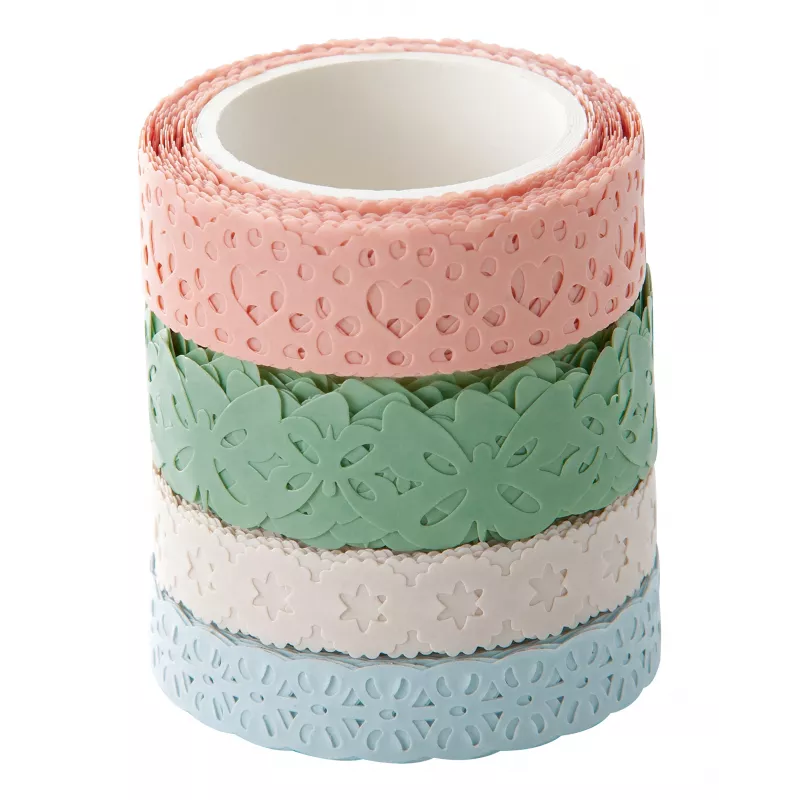 folia σετ Washi Deco Tape, 4 x 5 m, παστέλ