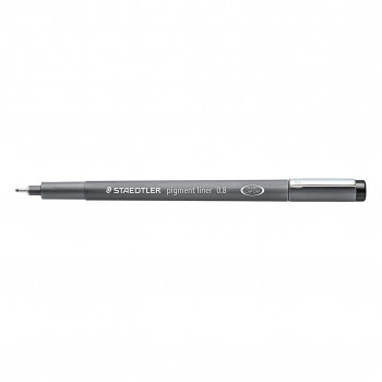 Staedtler Pigment Liner 308 Fineliner 0,8 mm, μαύρο, 10 τεμ.