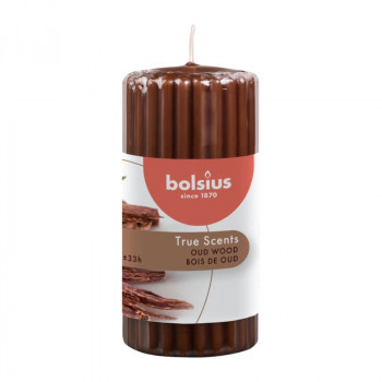 Bolsius True Scents αρωματικό κερί κυλινδρικό Ø58 x 120 mm, Oud Wood