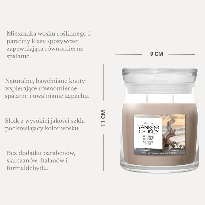 Yankee Candle κερί Seaside Woods, μεσαίο