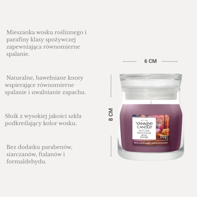 Yankee Candle κερί Autumn Daydream, μικρό