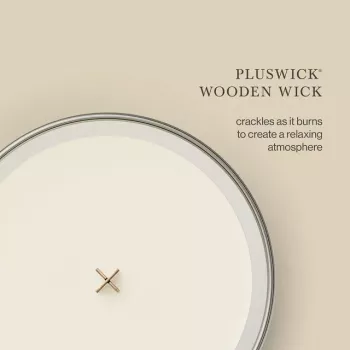 WoodWick White Teak Κερί, μεγάλο, 610 g