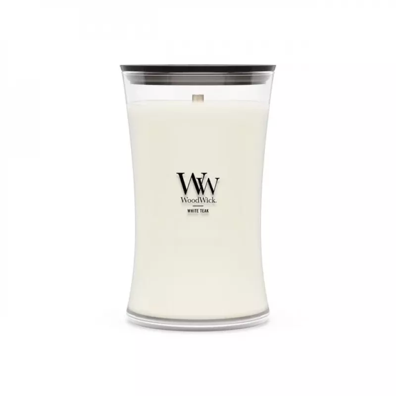 WoodWick White Teak Κερί, μεγάλο, 610 g
