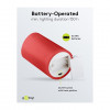 Goobay LED κεριά κηρού, 10 cm, κόκκινα