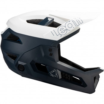 Leatt MTB Enduro 3.0 V25 3-in-1 κράνος ποδηλάτου με αφαιρούμενο προστατευτικό πηγουνιού, λευκό, S