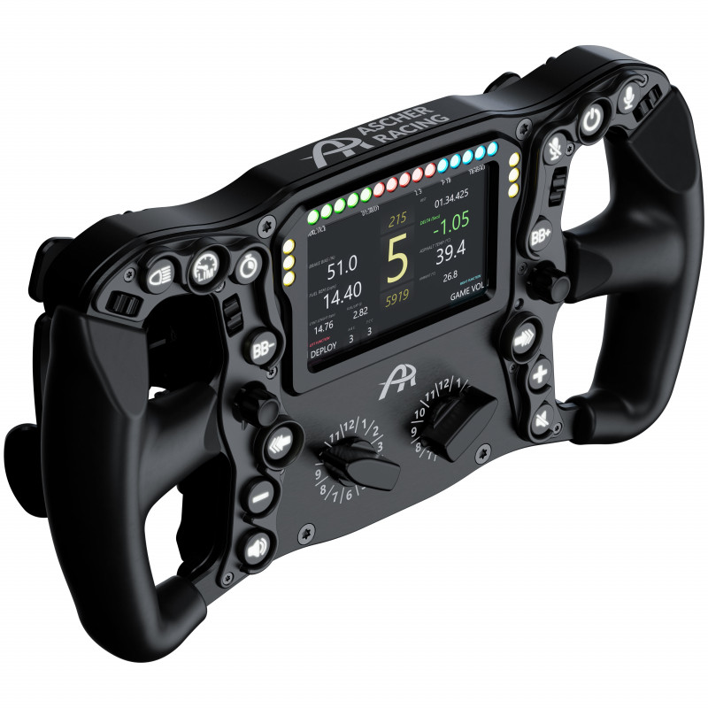 Ascher Racing Ultimate Black Edition Sim-Racing Τιμόνι