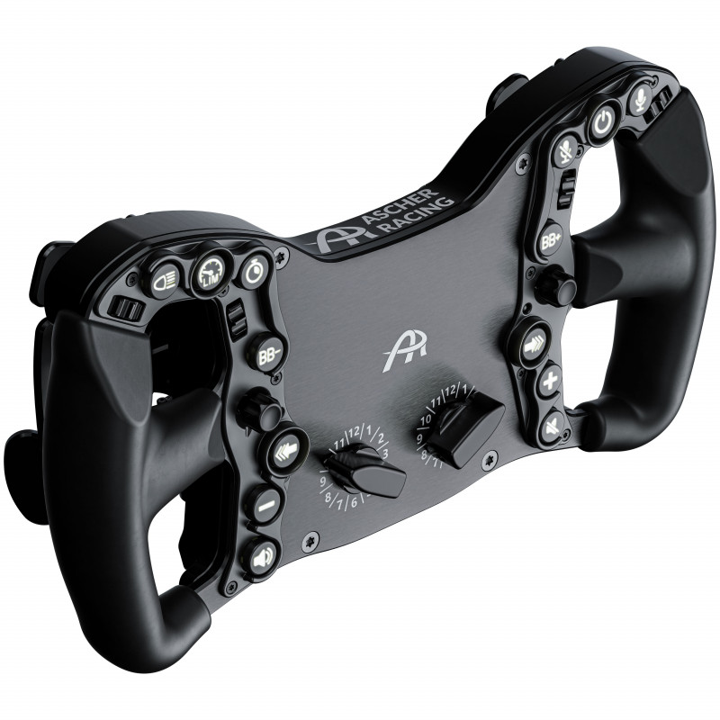 Ascher Racing Pro-USB Black Edition Sim-Racing Τιμόνι