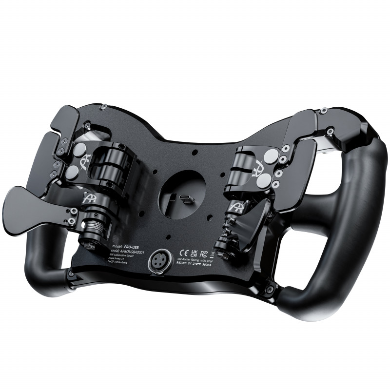 Ascher Racing Pro-USB Black Edition Sim-Racing Τιμόνι