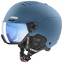UVEX Wanted Visor κράνος σκι, Πέτρα/Μπλε, 58-61