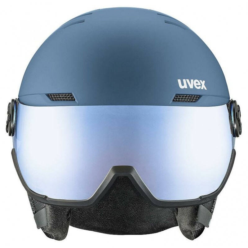 UVEX Wanted Visor κράνος σκι, Πέτρα/Μπλε, 58-61