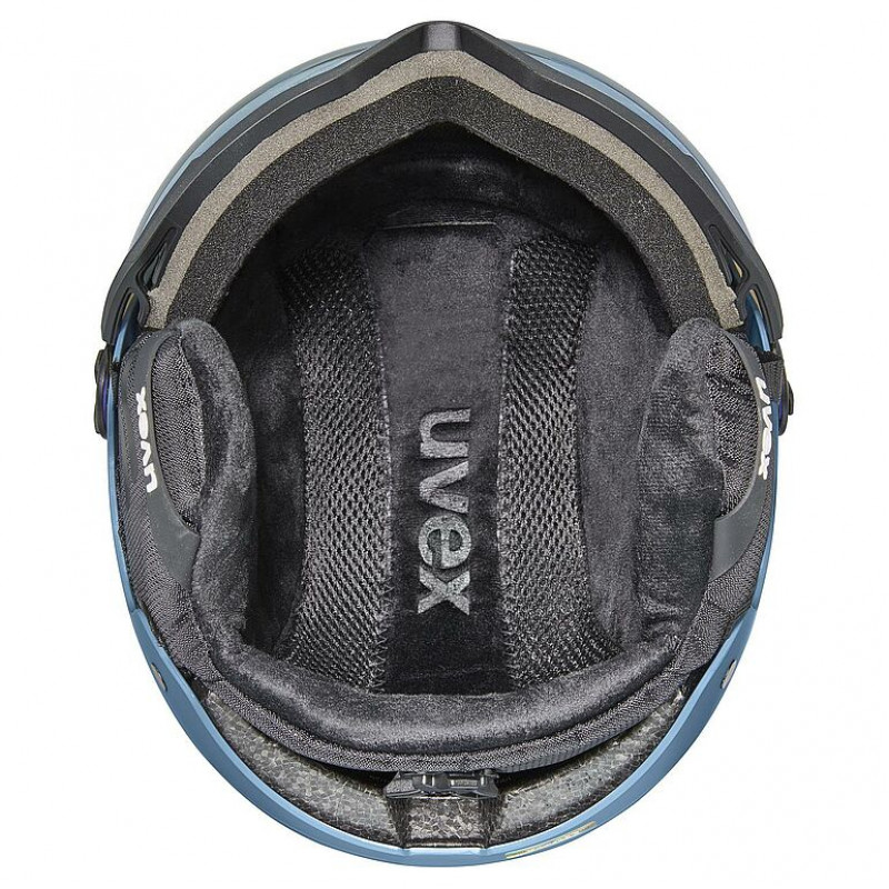 UVEX Wanted Visor κράνος σκι, Πέτρα/Μπλε, 58-61