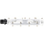 Leatt AllMtn 6.0 Flat πεντάλ ποδηλάτου, στενή πλατφόρμα 114x100 mm, ασημί