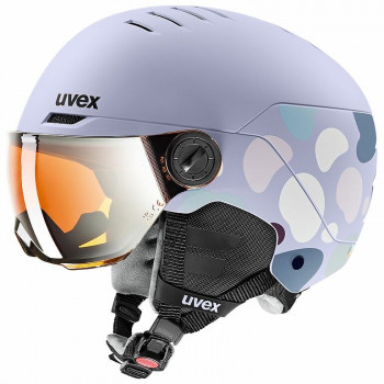 UVEX Rocket jr. Visor Παιδικό κράνος σκι 54-58, λεβάντα