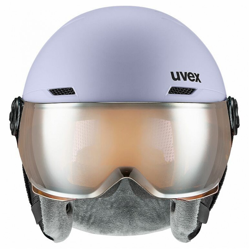 UVEX Rocket jr. Visor Παιδικό κράνος σκι 54-58, λεβάντα