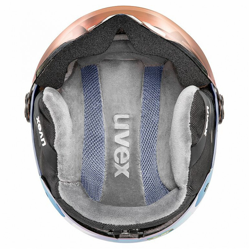 UVEX Rocket jr. Visor Παιδικό κράνος σκι 54-58, λεβάντα