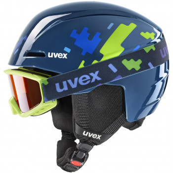 UVEX Viti σετ παιδικό κράνος σκι, Μπλε, 46-50 (56/S/317/11)