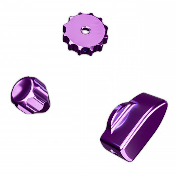 Ascher Racing Knob Kit Pro σετ περιστροφικών κουμπιών, Champion Purple