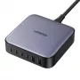 Ugreen φορτιστής GaN 200W, 4x USB-C, 2x USB-A, μαύρο