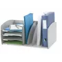Paperflow Ablagesystem S, 4 θήκες, γκρι, πολυστυρένιο, 2 ρυθμιζόμενα διαχωριστικά
