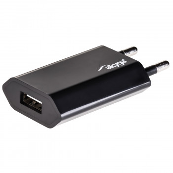 Φορτιστής τοίχου Akyga AK-CH-03BK 5W USB-A 5V / 1A μαύρος