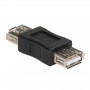 Akyga AK-AD-06 αντάπτορας USB-A θηλυκή σε θηλυκή, USB 2.0, μαύρος