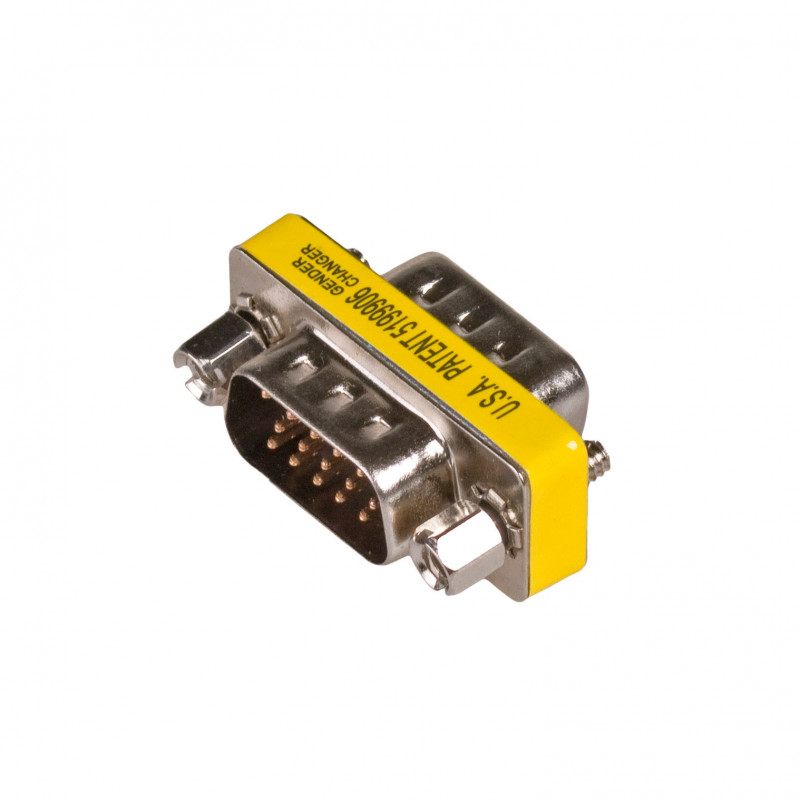 Akyga AK-AD-19 D-Sub 15 ακίδων (M) σε D-Sub 15 ακίδων (M) VGA gender changer, ασημί
