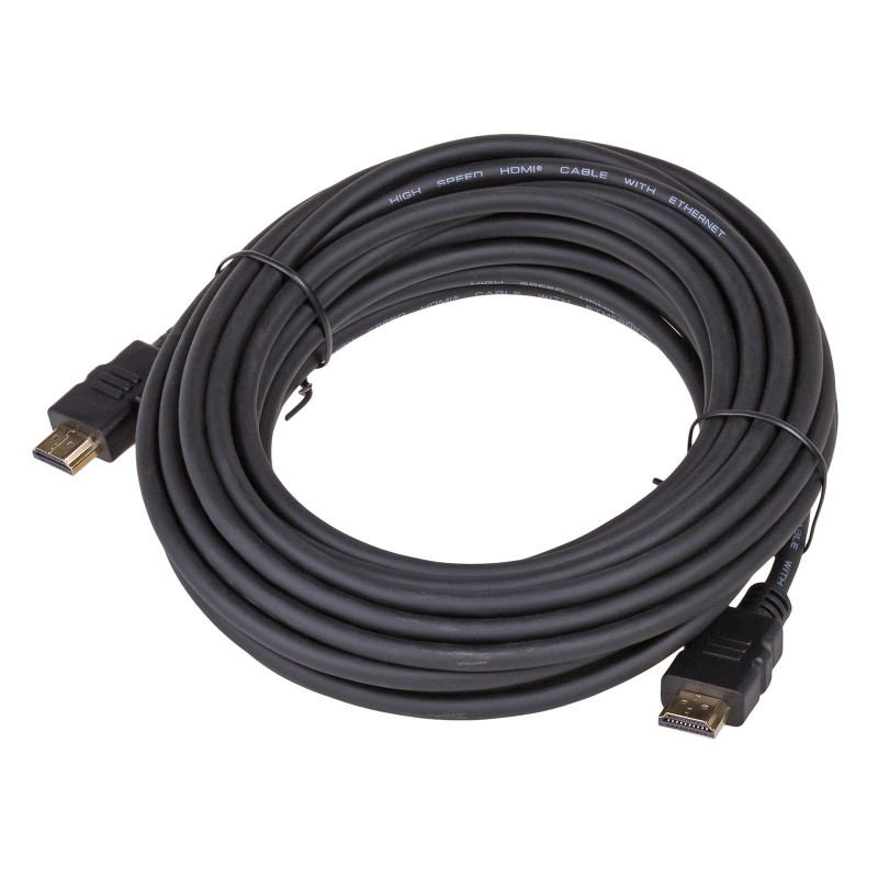 Akyga AK-HD-100A καλώδιο HDMI 1.4 High-Speed με Ethernet, 10 m, μαύρο