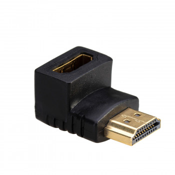 Akyga AK-AD-01 Adapter HDMI βύσμα αρσενικό σε υποδοχή θηλυκή, 90° προς τα πάνω, μαύρο