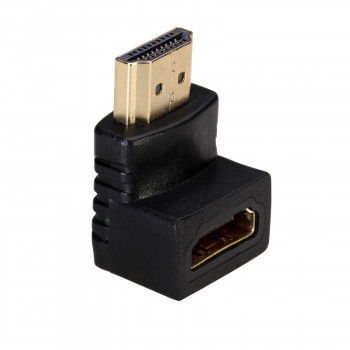 Akyga AK-AD-01 Adapter HDMI βύσμα αρσενικό σε υποδοχή θηλυκή, 90° προς τα πάνω, μαύρο
