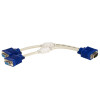 Akyga AK-AD-20 Καλώδιο splitter VGA (M) σε 2x VGA (F), 15 cm, λευκό