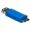 Akyga AK-AD-25 Adapter OTG USB-A 3.0 (F) σε Micro USB-B 3.0 (M), μπλε