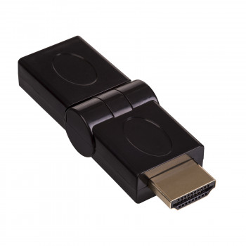 Akyga AK-AD-40 Adapter γωνιακός HDMI (M) σε HDMI (F) περιστρεφόμενος 180°, μαύρο