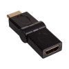 Akyga AK-AD-40 Adapter γωνιακός HDMI (M) σε HDMI (F) περιστρεφόμενος 180°, μαύρο