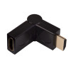Akyga AK-AD-40 Adapter γωνιακός HDMI (M) σε HDMI (F) περιστρεφόμενος 180°, μαύρο