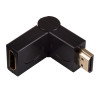 Akyga AK-AD-40 Adapter γωνιακός HDMI (M) σε HDMI (F) περιστρεφόμενος 180°, μαύρο