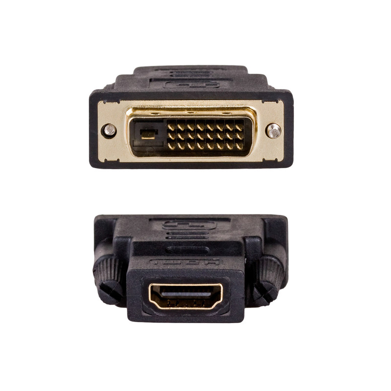 Akyga AK-AD-41 Adapter HDMI (F) σε DVI-D 24+1 (M), μαύρο