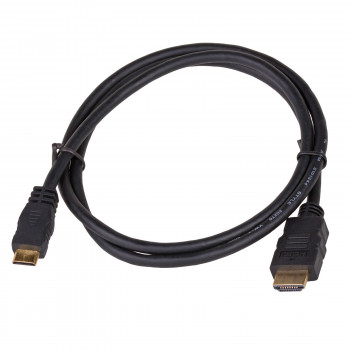 Akyga AK-HD-10M Καλώδιο HDMI σε Mini HDMI v1.4, High Speed με Ethernet, 1 m, μαύρο