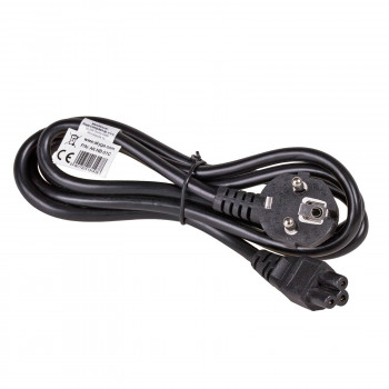 Akyga AK-NB-01C Καλώδιο τροφοδοσίας notebook CEE 7/7 σε IEC C5, χαλκός 3x0,75 mm², 1,5 m, μαύρο