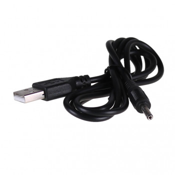 Akyga AK-DC-03 Καλώδιο τροφοδοσίας USB-A βύσμα αρσενικό σε DC 3,5 x 1,35 mm βύσμα αρσενικό, 0,8 m, μαύρο