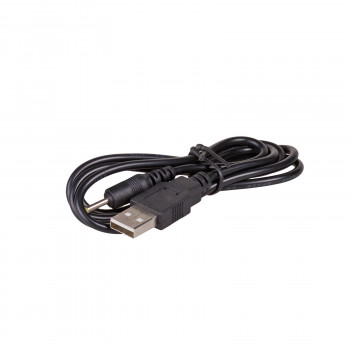 Akyga AK-DC-02 Καλώδιο τροφοδοσίας USB-A βύσμα αρσενικό σε DC 2,5 x 0,7 mm βύσμα αρσενικό, 0,8 m, μαύρο